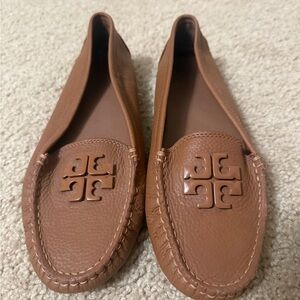 Tory Burch Tan Leather Loafers